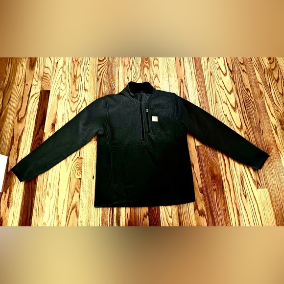 Carhartt Fleece Gray and Black.  1/4 zip. Small - Picture 1 of 11
